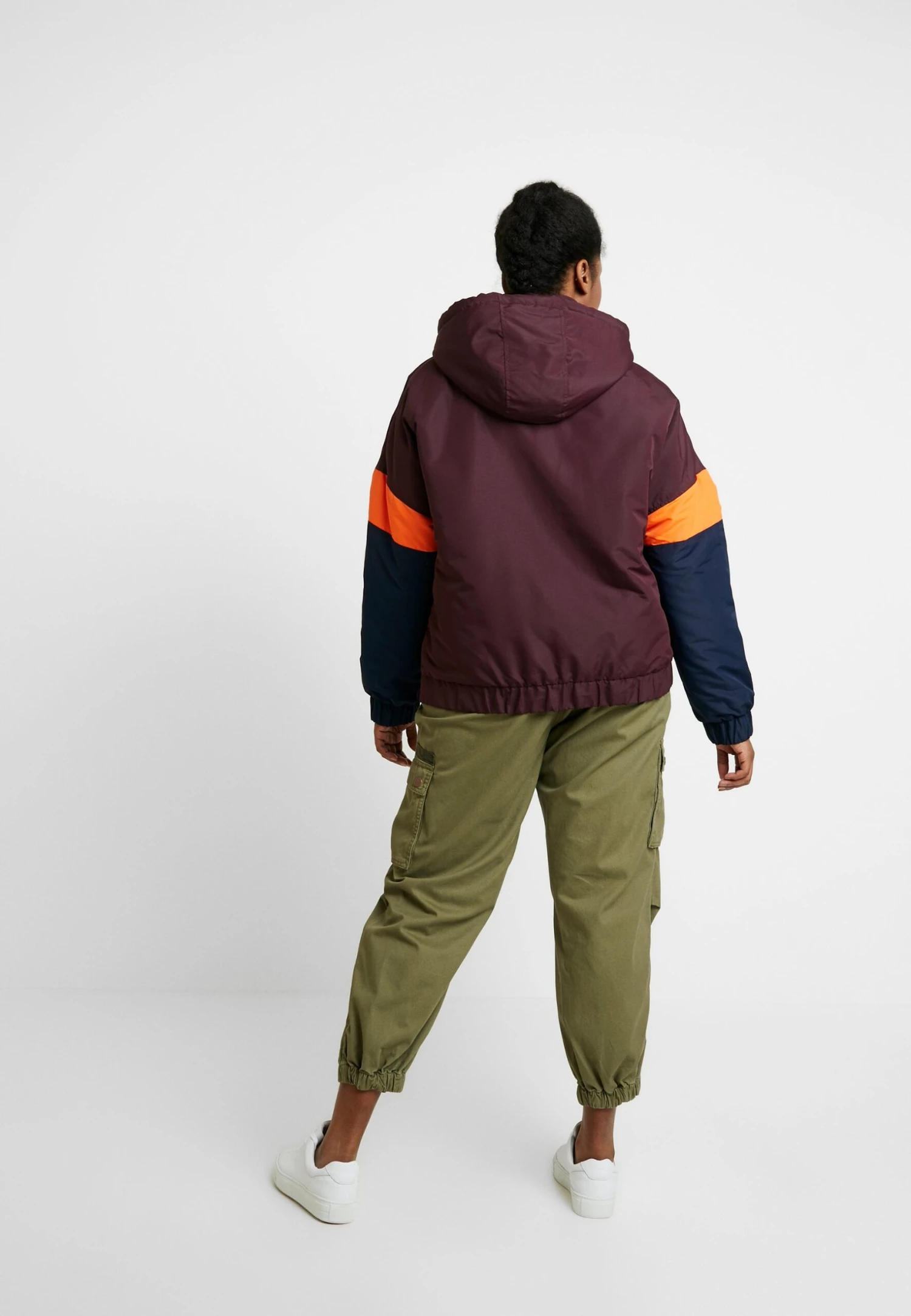 Ladies Pull Over Jacket - Windjack - Redwine/Midnightnavy 5 Ladies Pull Over Jacket - Windjack - Redwine/Midnightnavy - Afbeelding 3