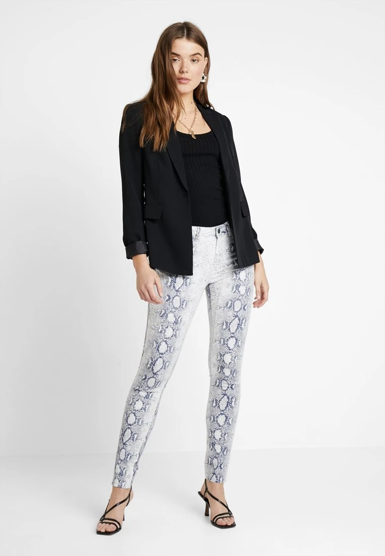 URBAN CLASSICS Ladies Animal Stretch Pants - Jeans Skinny Fit - Offwhite 4 URBAN CLASSICS Ladies Animal Stretch Pants - Jeans Skinny Fit - Offwhite - Afbeelding 2