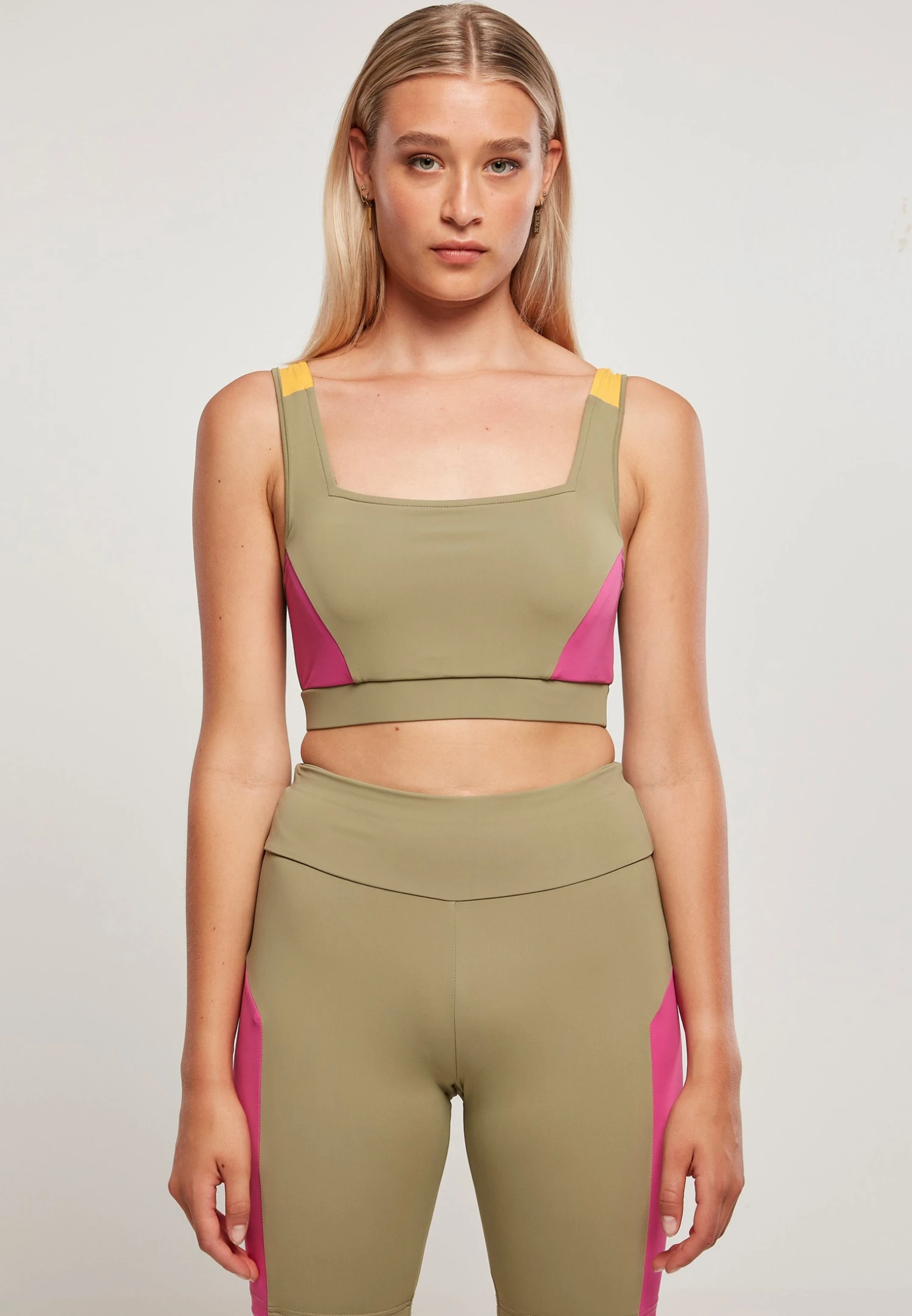 URBAN CLASSICS Bustier - Khaki Brightviolett Magimango 3 URBAN CLASSICS Bustier - Khaki Brightviolett Magimango