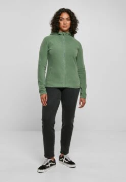 URBAN CLASSICS Zip Hoodie- Fleecejas - Salvia