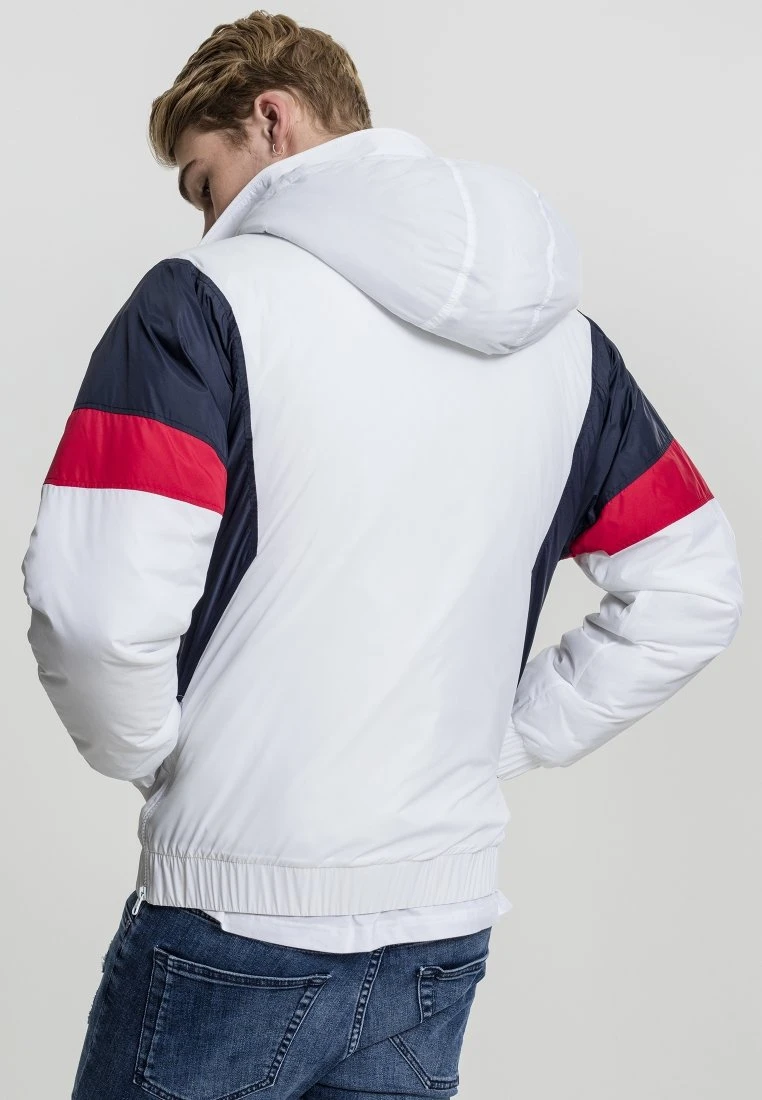 URBAN CLASSICS 3-Tone Pull Over- Jas - White/Navy/Fire Red 4 URBAN CLASSICS 3-Tone Pull Over- Jas - White/Navy/Fire Red - Afbeelding 2