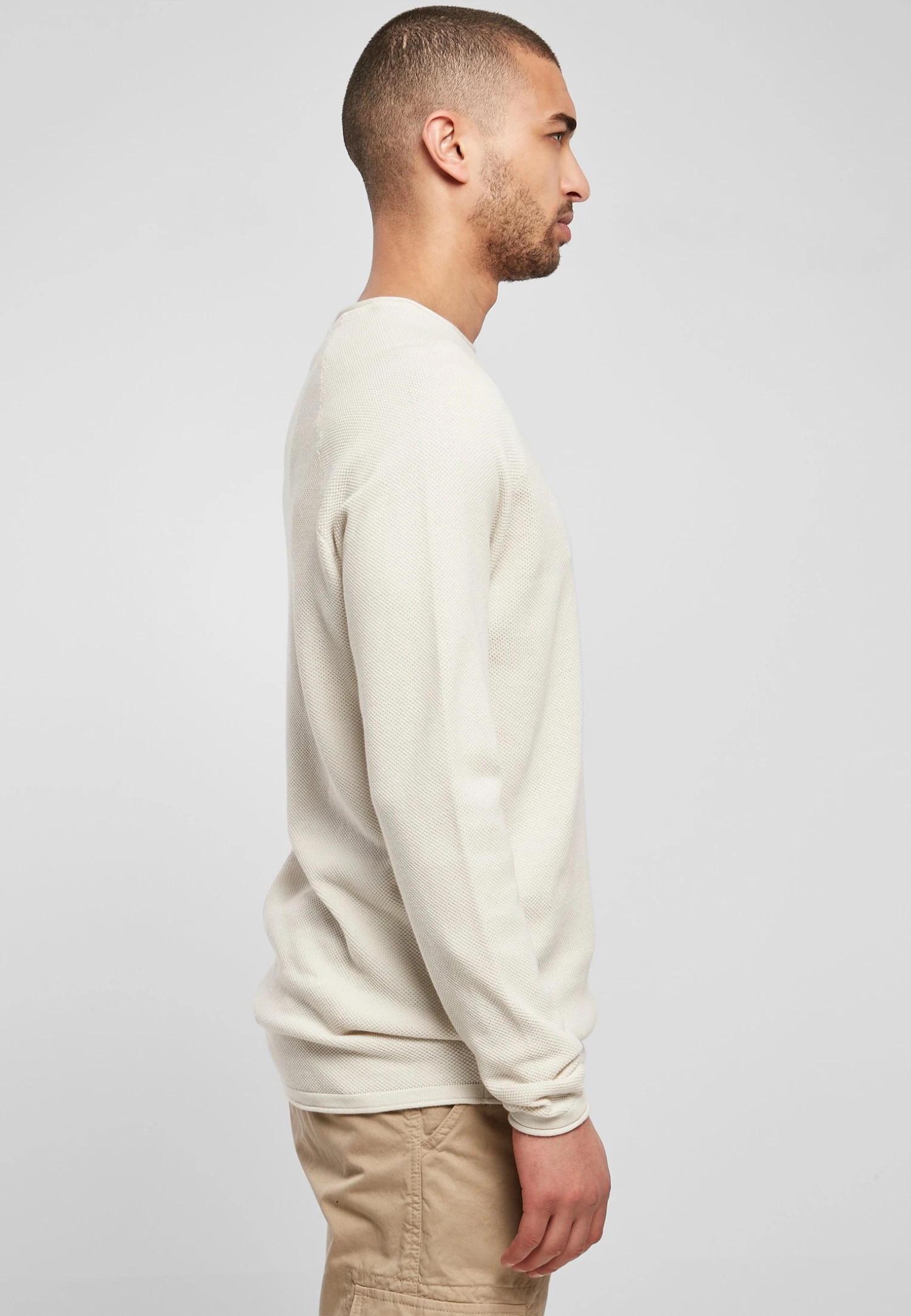 URBAN CLASSICS Raglan Longsleeve - Trui - Lightgrey 6 URBAN CLASSICS Raglan Longsleeve - Trui - Lightgrey - Afbeelding 4