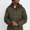 URBAN CLASSICS Pull Over Puffer- Winterjas - Darkolive