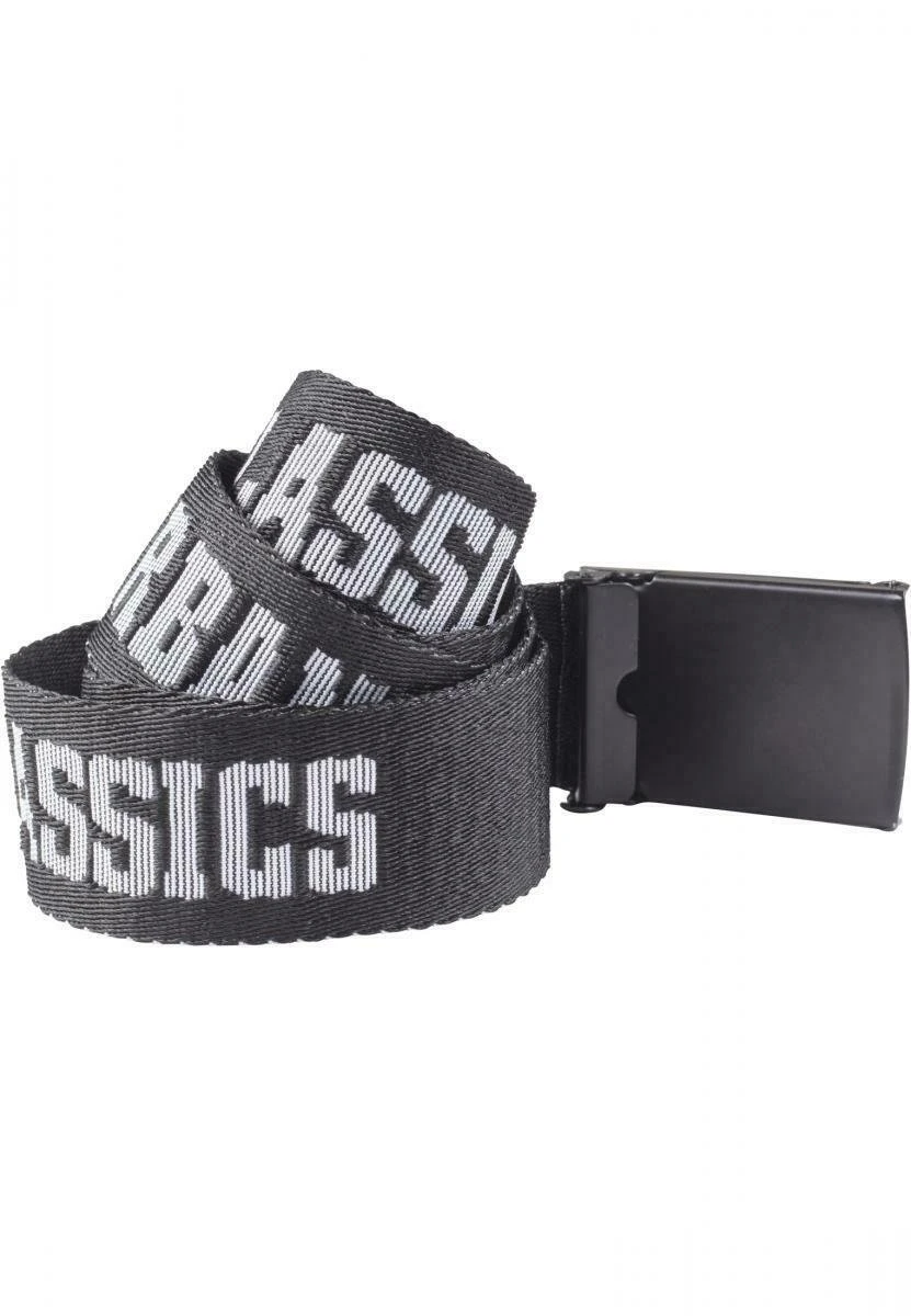 URBAN CLASSICS Jaquard- Riem - Black Black White 5 URBAN CLASSICS Jaquard- Riem - Black Black White - Afbeelding 3