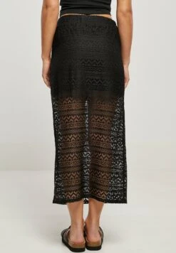 URBAN CLASSICS Stretch Crochet - Maxirok - Black -Urban Classics 988d1dea0d4a44839bc33eed6d4a7593