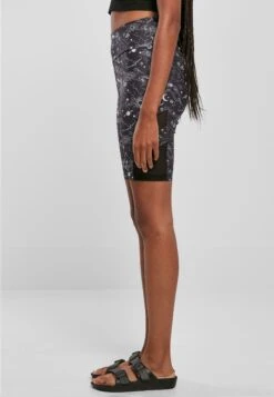 URBAN CLASSICS High Waist Aop Cycle - Shorts - Blackuniverse -Urban Classics 99820638578046f691b96fffece491d1