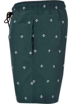 URBAN CLASSICS Embroidery Swim - Zwemshorts - Anchor Bottlegreen White -Urban Classics 9993722a30094896a5d0917951da58ac