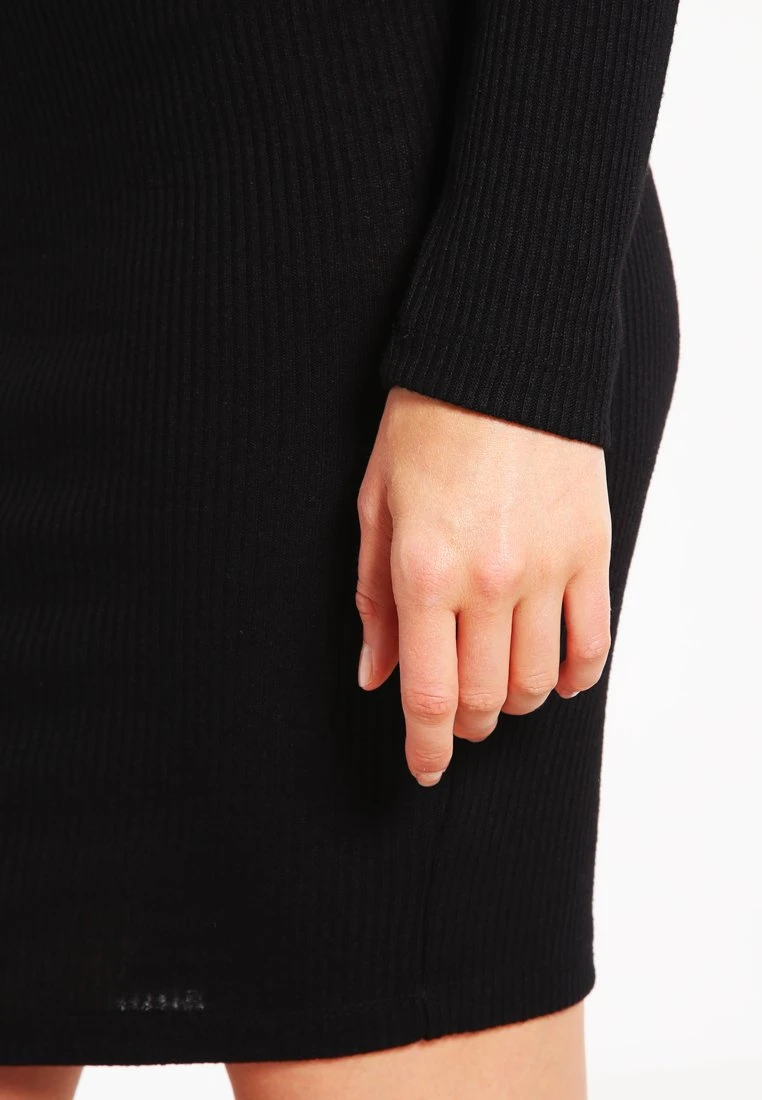 URBAN CLASSICS Ladies Rib Dress - Gebreide Jurk - Black 8 URBAN CLASSICS Ladies Rib Dress - Gebreide Jurk - Black - Afbeelding 6