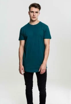 URBAN CLASSICS Shaped Long Do Not Use - T-Shirt Basic - Teal -Urban Classics 9a38d94d91f843038e825edf2a05fd5f