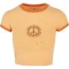 URBAN CLASSICS Stretch- T-Shirt Print - Paleorange Vintageorange -Urban Classics 9b4177ed8f0a45389c6c44ec66663a95