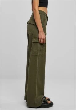 URBAN CLASSICS Wide Leg Twill - Cargobroek - Olive 14 URBAN CLASSICS Wide Leg Twill - Cargobroek - Olive -Urban Classics 9c489fcd05364e0f99ed4ffaa0661d2b