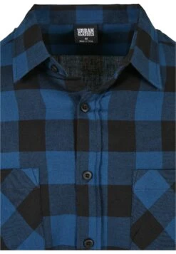 URBAN CLASSICS Checked Flanell- Overhemd - Blue/Black -Urban Classics 9c5ea5d8455c4b9dae32d5e1159f49f3