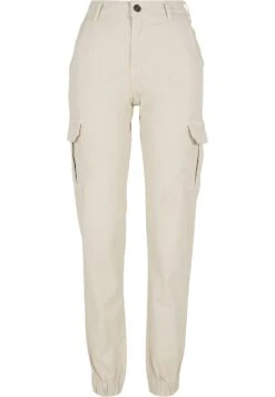 URBAN CLASSICS High Waist - Cargobroek - Whitesand -Urban Classics 9ce06100c290415ba1e667396f61ca3a