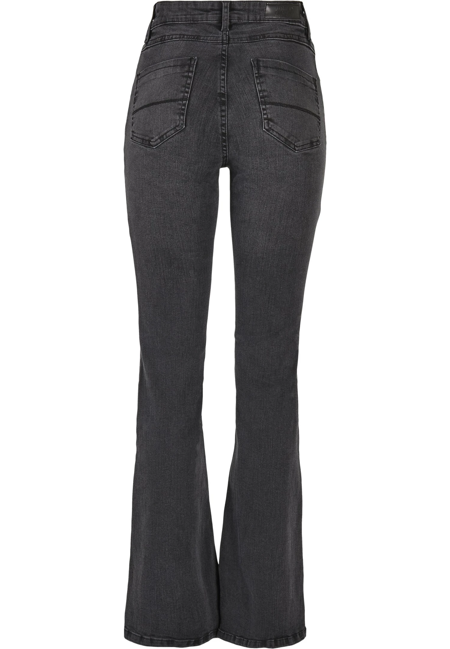 URBAN CLASSICS High Waist - Flared Jeans - Black Washed 10 URBAN CLASSICS High Waist - Flared Jeans - Black Washed - Afbeelding 8