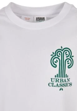 URBAN CLASSICS Logo Tee - T-Shirt Print - White -Urban Classics 9f05e819a7ef4401a882adc080630666