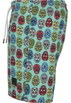 URBAN CLASSICS Pattern - Zwemshorts - Calavera Aop -Urban Classics 9f5ff9e80b114a4bb83a22abab65869a