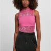 URBAN CLASSICS Ladies Lace Body - Blouse - Brightviolet