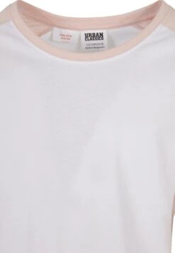 URBAN CLASSICS Contrast Raglan- Longsleeve - White Pink -Urban Classics a0482f22631c415d85f560b65f4e9100