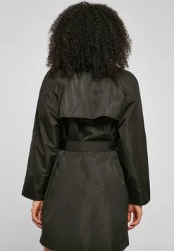 URBAN CLASSICS Crinkle Minimal - Trenchcoat - Black -Urban Classics a0d8ad017ef2448c9607915f4f70f30f