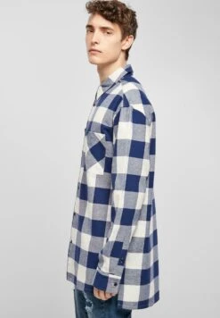 URBAN CLASSICS Overhemd - Darkblue Cream -Urban Classics a19163f446ae4fcf8dcc356bfd6fdbf3