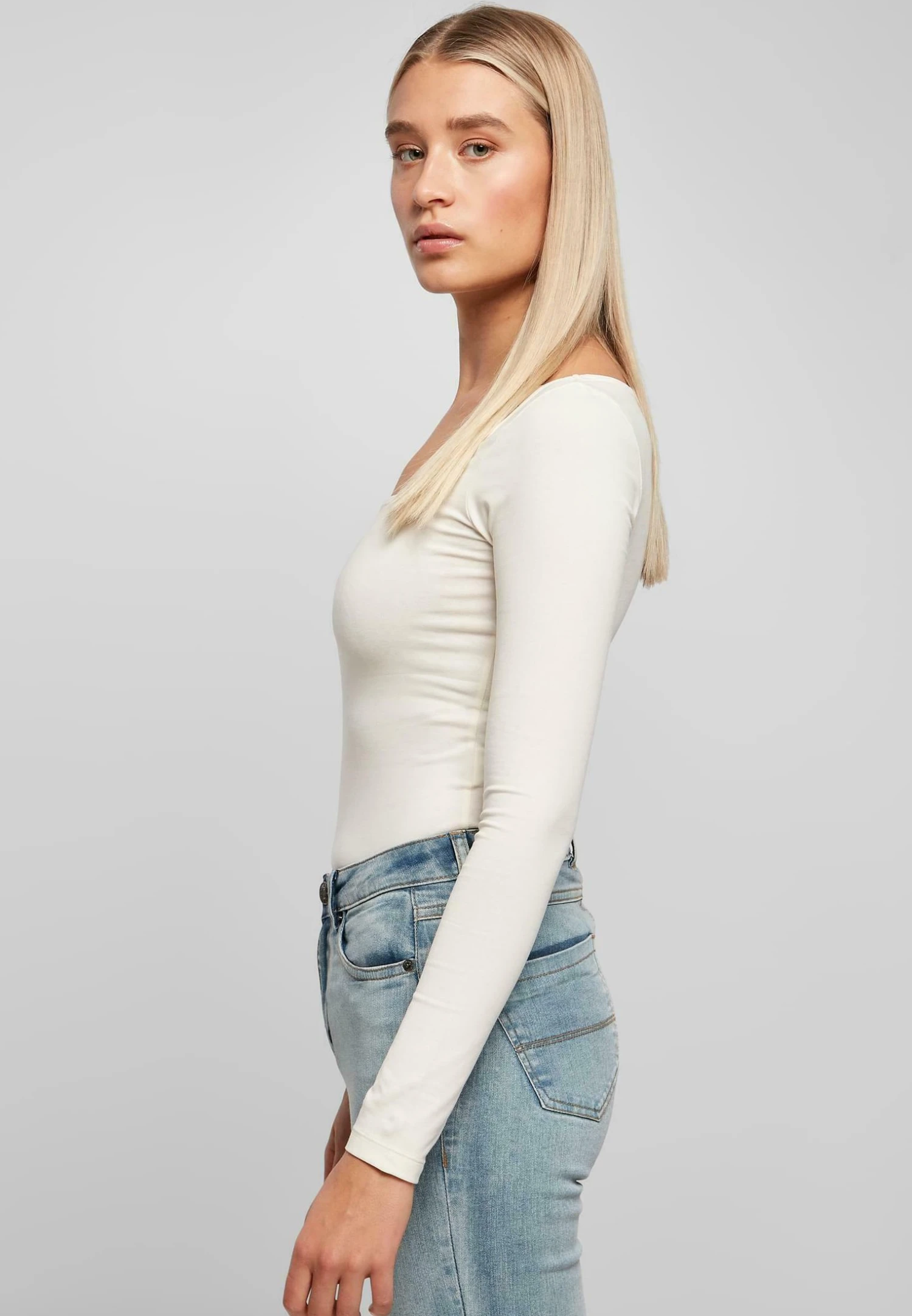 URBAN CLASSICS Longsleeve- Longsleeve - Whitesand 7 URBAN CLASSICS Longsleeve- Longsleeve - Whitesand - Afbeelding 5