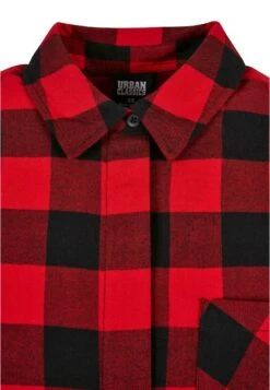 URBAN CLASSICS Check Flannel- Blousejurk - Black Red -Urban Classics a20fbfc9dcf04477a7dd689647386725