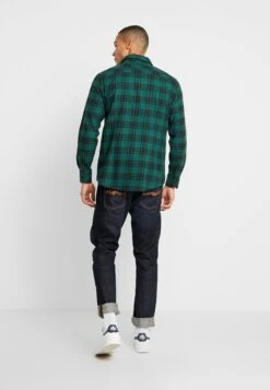 URBAN CLASSICS Checked- Overhemd - Darkgreen/Black -Urban Classics a25d2854facf4fe18a2bb0bd2f21f113