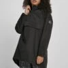 URBAN CLASSICS Ladies Long Oversized Pull Over Jacket - Halflange Jas - Black -Urban Classics a2a3141fecf347d1b6efb546a90e1596