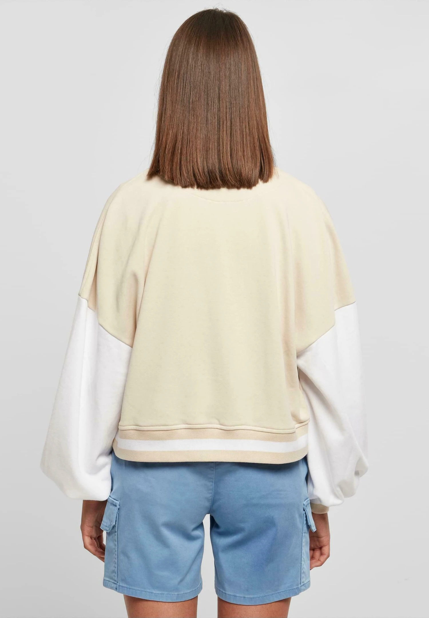 URBAN CLASSICS 2 Tone College- Bomberjacks - Softseagrass White 5 URBAN CLASSICS 2 Tone College- Bomberjacks - Softseagrass White - Afbeelding 3