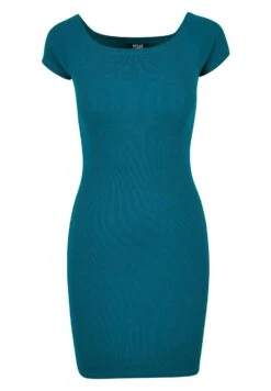 URBAN CLASSICS Off Shoulder - Etui-Jurk - Watergreen -Urban Classics a85b6ef2ea764e9b8b44b6634ba92ec5