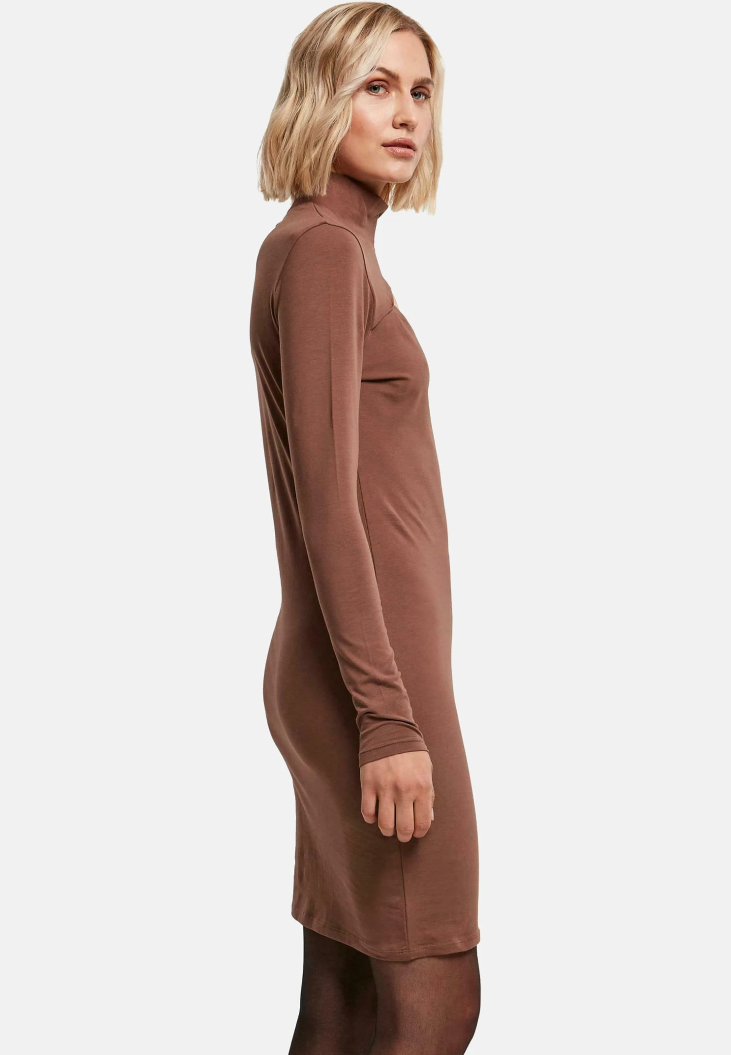 URBAN CLASSICS Cut-Out- Etui-Jurk - Bark 6 URBAN CLASSICS Cut-Out- Etui-Jurk - Bark - Afbeelding 4