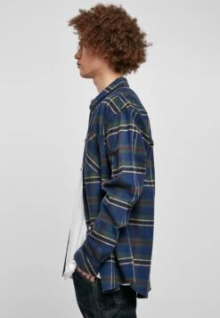 URBAN CLASSICS Overhemd - Darkblue Bottlegreen -Urban Classics a8b16b019a284eb2ab9b5b5e345a5363