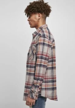 URBAN CLASSICS Heavy Curved- Overhemd - Grey Red -Urban Classics a8ce371f61284a1d9612ac503245e713