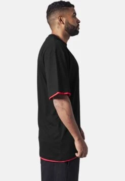 URBAN CLASSICS T-Shirt Basic - Black/Red -Urban Classics aa8e73792a8b4eb1bb49d3343fa9b530