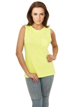 URBAN CLASSICS DamenTee - Top - Neonyellow