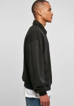 URBAN CLASSICS Collar Crew - Poloshirt - Black -Urban Classics acf935c1ea454b85919c5c311a0f0cd0