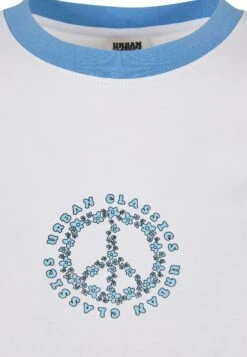 URBAN CLASSICS Stretch- T-Shirt Print - White Horizonblue 8 URBAN CLASSICS Stretch- T-Shirt Print - White Horizonblue -Urban Classics ad721105b4ea45ba925dad0c7de84949