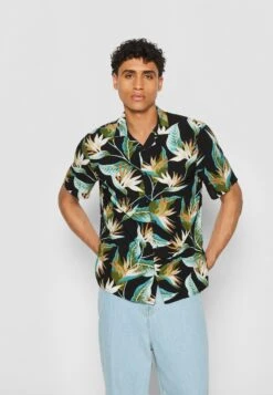 URBAN CLASSICS Blossoms - Overhemd - Black -Urban Classics ae6e4dc7c6fe4e0791808afb740c23c9