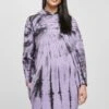 URBAN CLASSICS Tie Dye- Jerseyjurk - Black Lavender -Urban Classics aee4f126e9c743c8ac195b6a497c906e