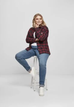 URBAN CLASSICS Oversized- Overhemdblouse - Midnightnavy/Red 23 URBAN CLASSICS Oversized- Overhemdblouse - Midnightnavy/Red -Urban Classics b181ce047bba4f49ad95b18bf613c2c8