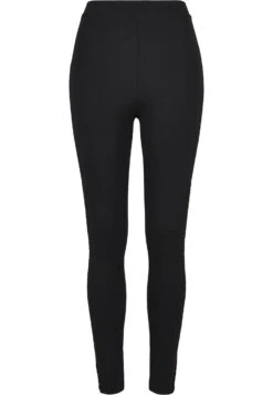 URBAN CLASSICS Flock Lace Stripe - Legging - Black -Urban Classics b198d607ca36452880c966cbf1f867a3