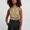 URBAN CLASSICS Ladies Lace Body - Blouse - Khaki