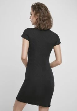 URBAN CLASSICS Ladies Rib Tee Dress - Etui-Jurk - Black -Urban Classics b243d01826464951851bdc5645a2fde0