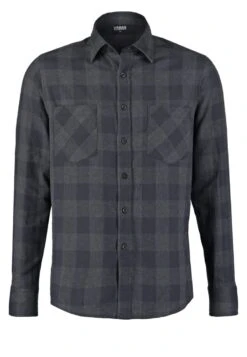 URBAN CLASSICS Checked - Overhemd - Black -Urban Classics b260b6cf6b27465bb78cee8eaa6b276b