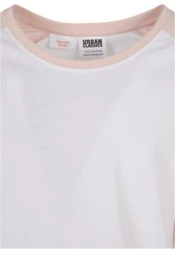 URBAN CLASSICS Kinder- Longsleeve - White Pink+White Black -Urban Classics b4f12041e4d54d0ca84785fc0c88b31f