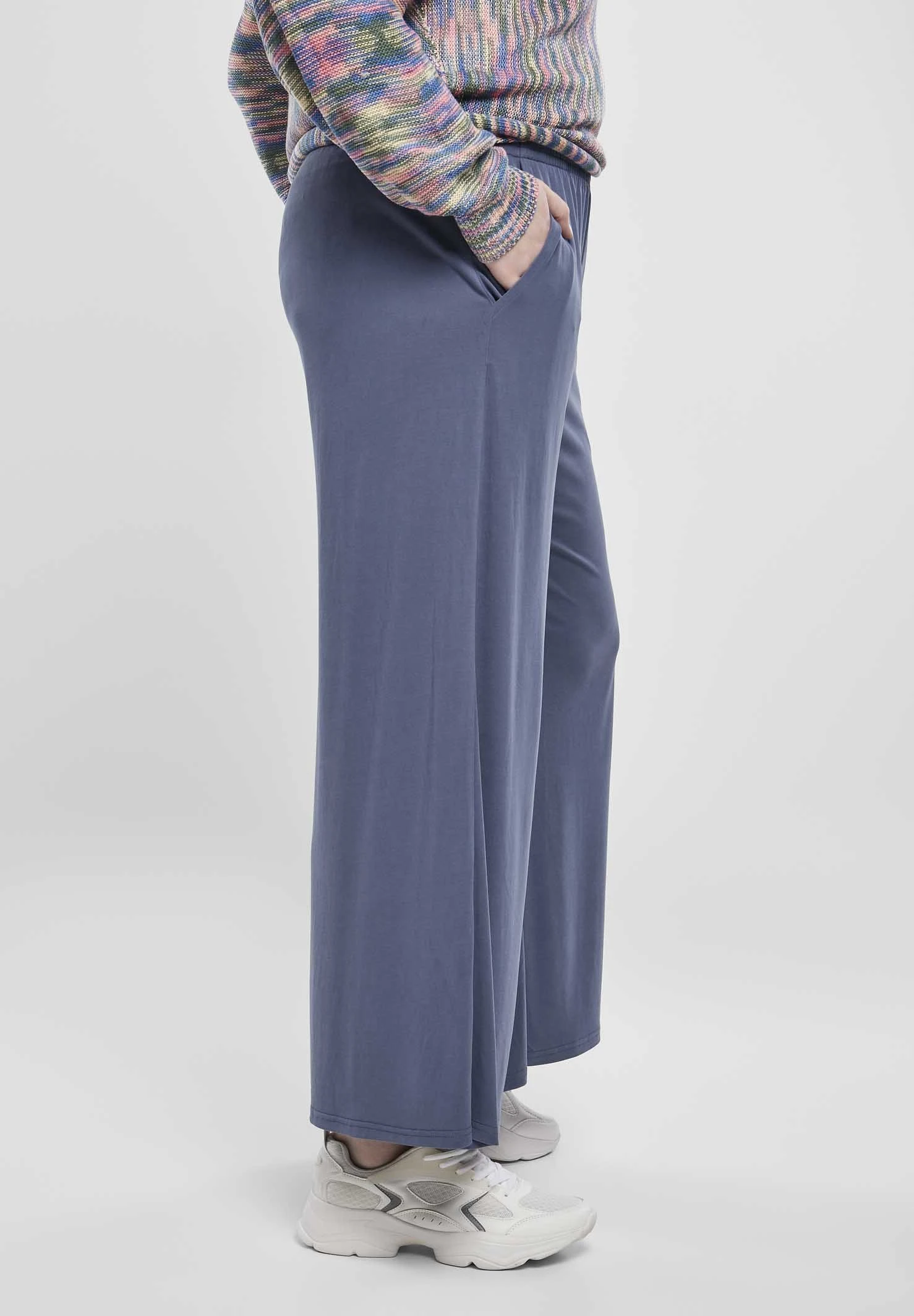 URBAN CLASSICS Culotte - Broek - Vintageblue 6 URBAN CLASSICS Culotte - Broek - Vintageblue - Afbeelding 4