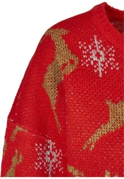 URBAN CLASSICS Oversized Christmas - Trui - Red/Gold -Urban Classics b644a7e60e934c64826a1d3e60f18142