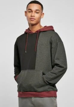 URBAN CLASSICS Oversized - Hoodie - Black Charcoal