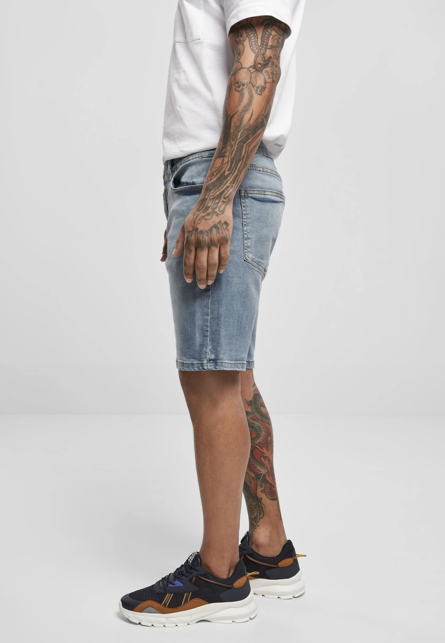 URBAN CLASSICS Relaxed Fit Jeans Shorts - Jeansshort - Light Destroyed Washed 6 URBAN CLASSICS Relaxed Fit Jeans Shorts - Jeansshort - Light Destroyed Washed - Afbeelding 4