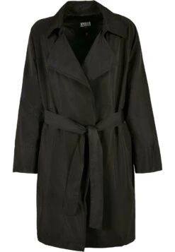URBAN CLASSICS Crinkle Minimal - Trenchcoat - Black -Urban Classics b961e5f8285740aaba34bd3cf099a531